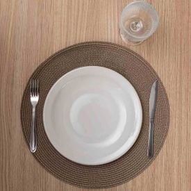 Prato Raso Hotel De Porcelana Oxford 26Cm - Branco