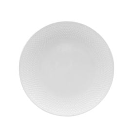 Prato Raso Melamina Diamond Havan Casa 25Cm - Branco