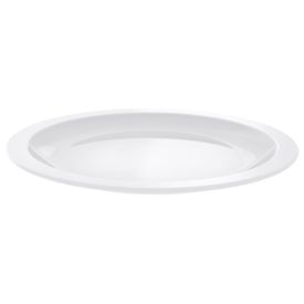 Prato Raso Porcelana Paola Tramontina 25,4 Cm - Branco