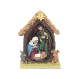 Presépio Decorativo De Natal Sagrada Família 10 Cm Havan Casa - Colorido