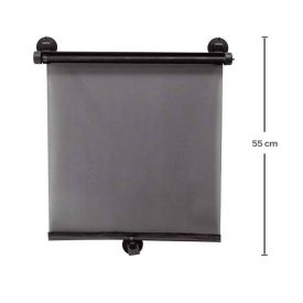 Protetor Solar Retratil Com Ventosa Buba - Cinza