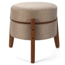 Puff Multiuso Jakarta 39X41 cm Havan Casa - Taupe