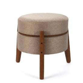 Puff Multiuso Jakarta 39X41 cm Havan Casa - Taupe