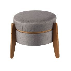 Puff Multiuso Jakarta 39X41 cm Havan Casa - Cinza