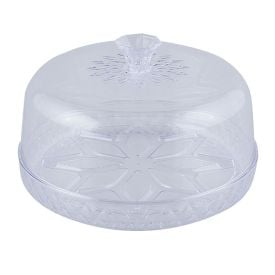 Queijeira Com Tampa Plasútil Glamour 18Cm - Transparente