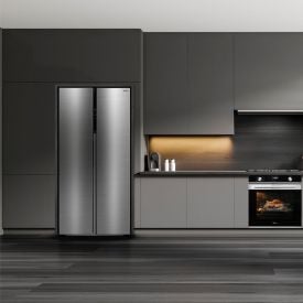 Refrigerador Geladeira Midea Side By Side Inverter Inox 442 Litros MDRS598FGA