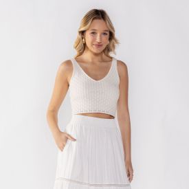 Regata Cropped Feminina De Tricot Boby Blues