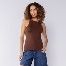 Regata Feminina Básica Em Poliamida Boby Blues