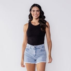 Regata Feminina Canelada Básica Patricia Foster