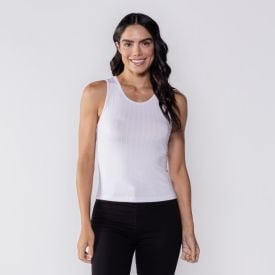 Regata Feminina Canelada Básica Patricia Foster