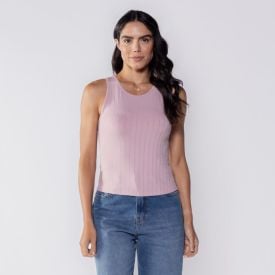 Regata Feminina Canelada Básica Patricia Foster