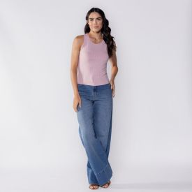 Regata Feminina Canelada Básica Patricia Foster