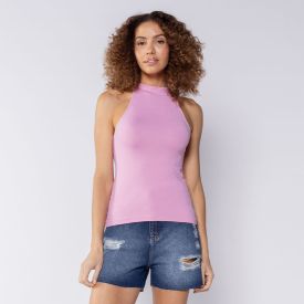 Regata Feminina Gola Alta Boby Blues Encanto