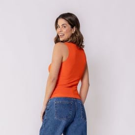 Regata Feminina Sem Costura De Poliamida Patricia Foster