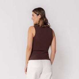 Regata Feminina Sem Costura De Poliamida Patricia Foster