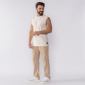 Regata Machão De Algodão Thing Off White