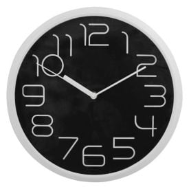 Relógio De Parede Branco E Preto Havan Casa - 30cm
