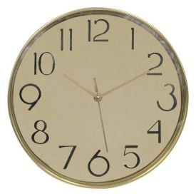 Relógio De Parede Dourado Havan Casa - 30cm