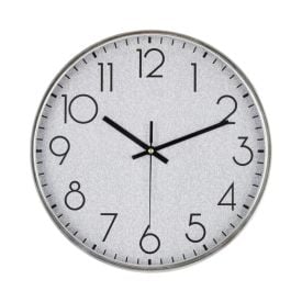 Relógio De Parede Prata Havan Casa - 30 Cm