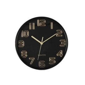 Relógio De Parede Redondo Havan Casa 30 Cm - Preto 