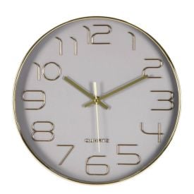 Relógio de Parede Redondo Havan Casa 30Cm - Dourado