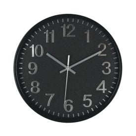 Relógio De Parede Redondo Preto Havan Casa - 30 Cm