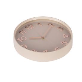 Relógio Redondo De Parede Havan Casa 30 Cm - Bege
