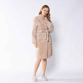 Roupão Adulto Gg Requinte Havan Casa - Bege