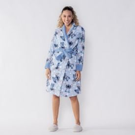 Roupão Adulto Unissex Disney Microfibra Gg - Stitch