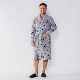 Roupão Adulto Unissex Disney Microfibra Gg - Mickey