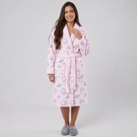 Roupão Adulto Unissex Disney Microfibra Gg - Minnie