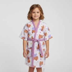 Roupão Infantil G Felpudo Lepper - Capivara