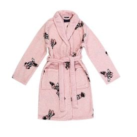 Roupão Infantil G Microfibra Disney - Minnie