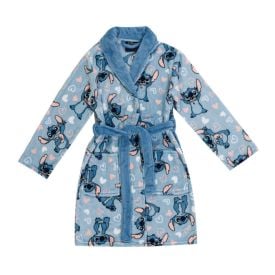 Roupão Infantil G Microfibra Disney - Stitch
