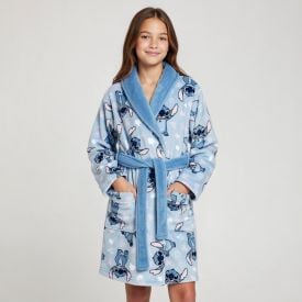 Roupão Infantil G Microfibra Disney - Stitch