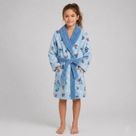 Roupão Infantil m Microfibra Disney - Stitch e Angel 2