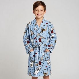 Roupão Infantil m Microfibra Lumini Havan Kids - Animais