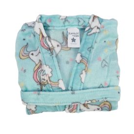 Roupão Infantil m Microfibra Lumini Havan Kids - Unicórnio