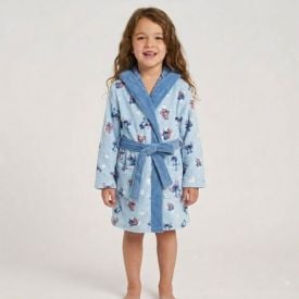 Roupão Infantil P Microfibra Disney - Stitch e Angel 2