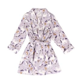 Roupão Infantil P Microfibra Lumini Havan Kids - Unicórnio Lilás