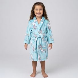Roupão Infantil P Microfibra Lumini Havan Kids - Unicórnio