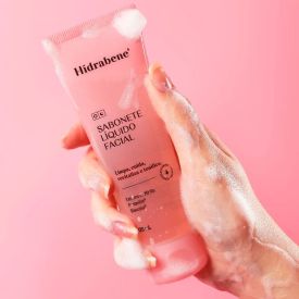 Sabonete Líquido Facial 120Ml Hidrabene - Rosa 