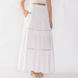 Saia Longa Feminina Com Detalhe Boby Blues