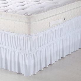 Saia Para Cama Box King Com Elástico Solecasa - Branco