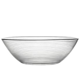 Saladeira de Vidro Clear Lines 2,9 Litros Inga - Transparente