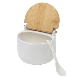 Saleiro Com Tampa E Colher Lyor 340Ml - Branco