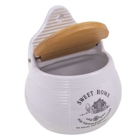 Saleiro Para Parede Lyor Porcelana - Branco