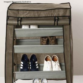 Sapateira 5 Andares Clink - Marrom