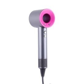 Secador de Cabelo Klicke Cinza e Rosa - 127V