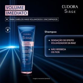 Shampoo Volume Imediato 250Ml Eudora Siàge